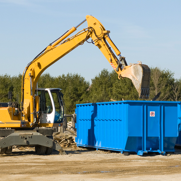 what size residential dumpster rentals are available in Ozark